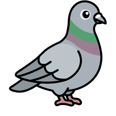Sky Rat Digital Pigeon Mascot